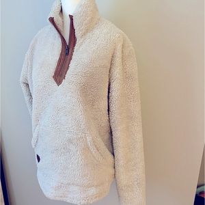 Legendary Whitetails fuzzy cream fleece